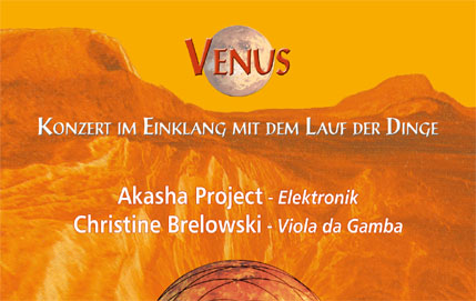 Venuskonzert Akasha Project Plakat